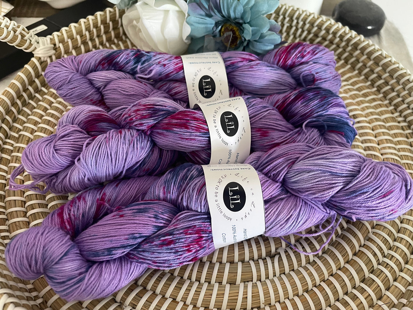 Life in Loops - Hand Dyed Cotton Yarn - 100g 4 ply Mix & Match