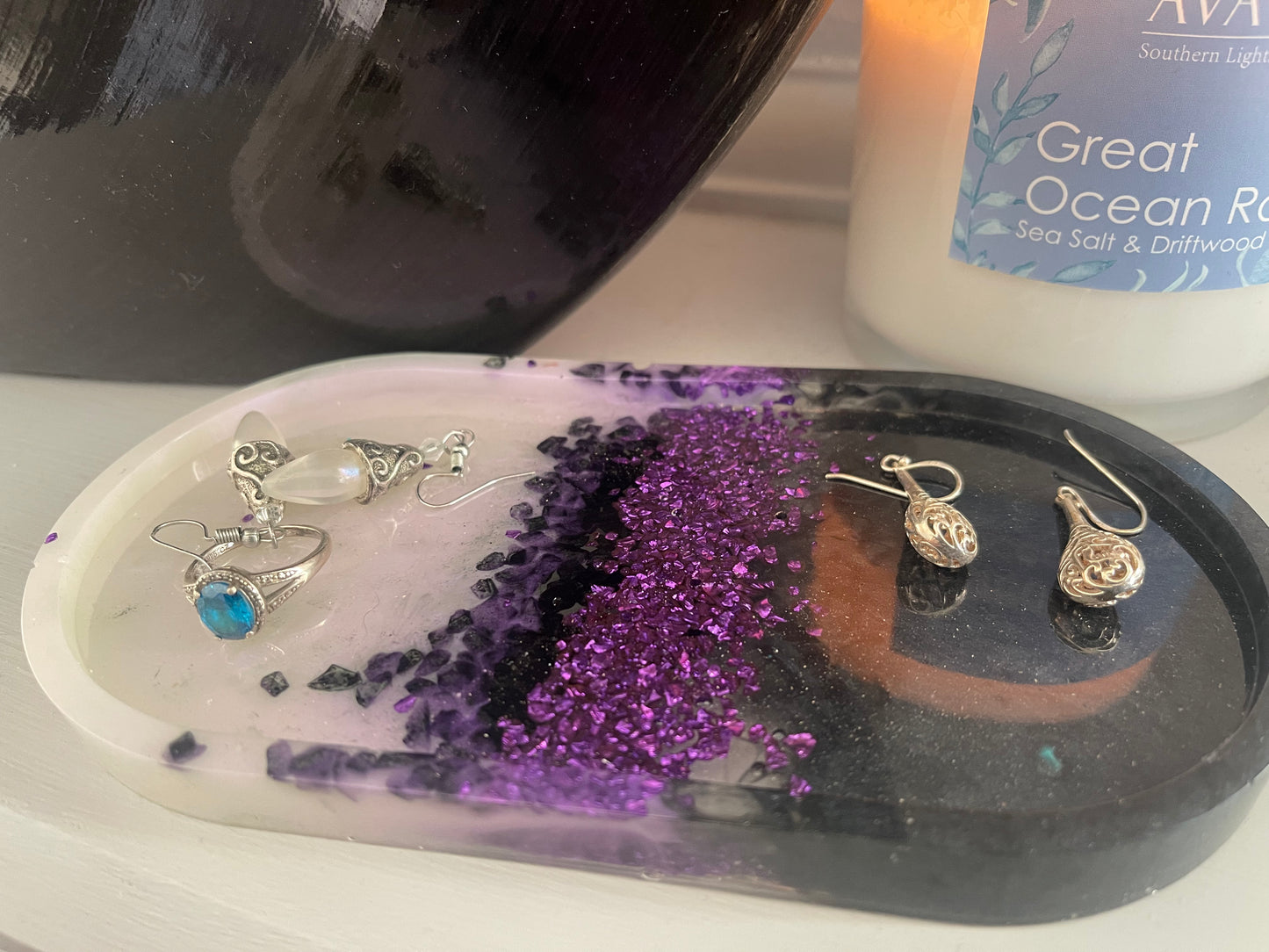 Handmade Resin Trinket Tray