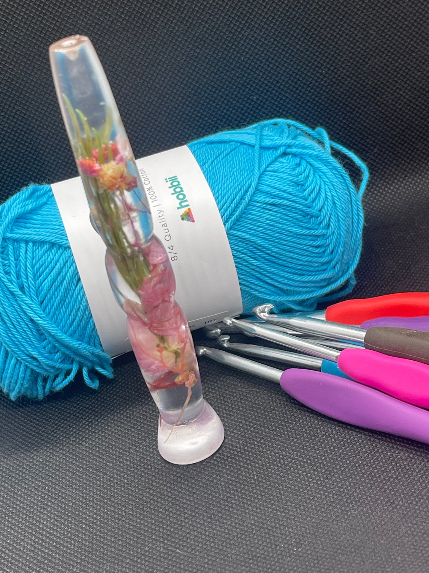 Custom Resin Crochet Hooks - Standing Band