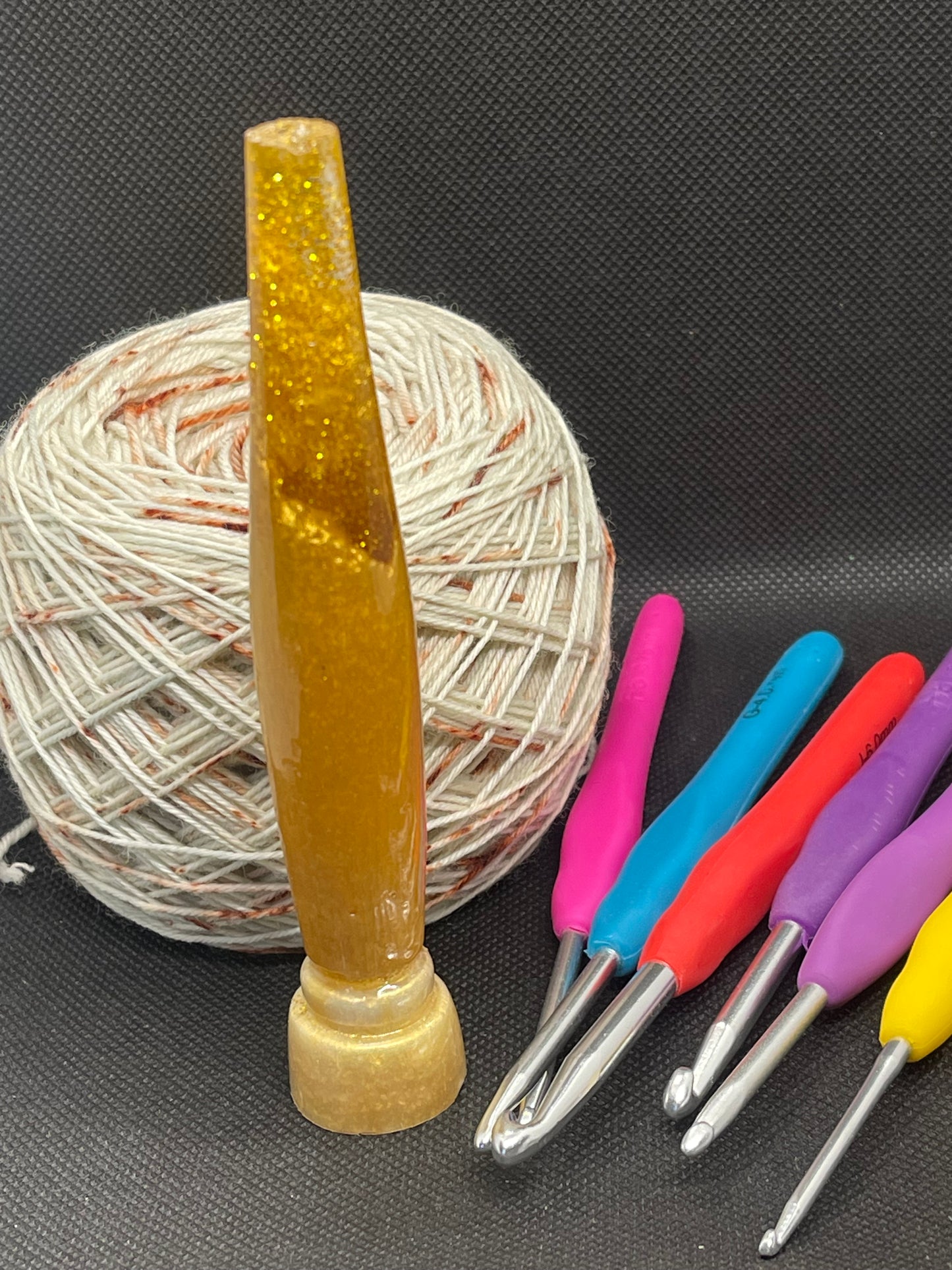 Custom Resin Crochet Hooks - Standing Bullet