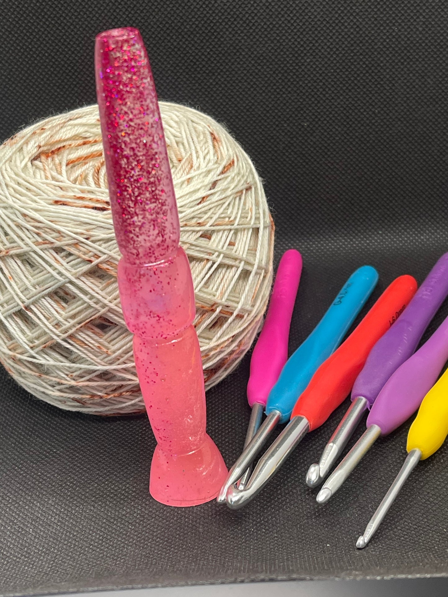 Custom Resin Crochet Hooks - Standing Band