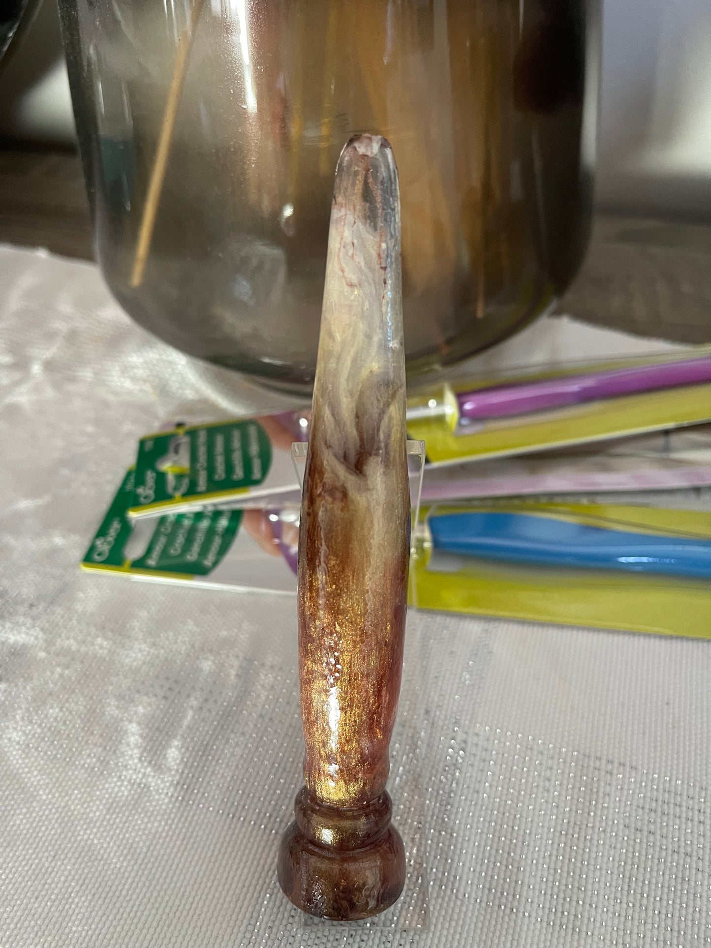 Custom Resin Crochet Hooks - Standing Bullet