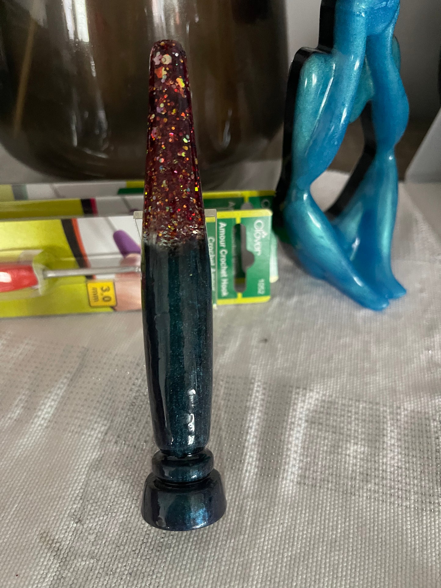 Custom Resin Crochet Hooks - Standing Bullet